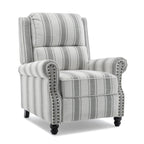 Ensemble de 2 fauteuils inclinables rembourrés avec tête de clou