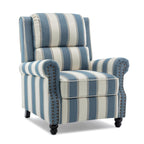 Ensemble de 2 fauteuils inclinables rembourrés avec tête de clou