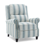 Ensemble de 2 fauteuils inclinables rembourrés avec tête de clou