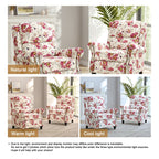 Ensemble de 2 fauteuils inclinables rembourrés avec tête de clou