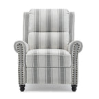 Ensemble de 2 fauteuils inclinables rembourrés avec tête de clou