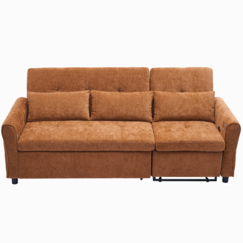 Canapé 2 en 1 avec lit gigogne et fauteuil inclinable réversible par Harper&amp;Bright Designs