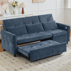 Canapé 2 en 1 avec lit gigogne et fauteuil inclinable réversible par Harper&amp;Bright Designs