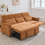 Canapé 2 en 1 avec lit gigogne et fauteuil inclinable réversible par Harper&amp;Bright Designs