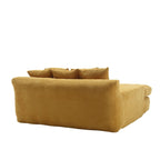 Canapé 2 places avec 5 coussins de dossier, canapé confortable - canapé à siège profond pour le salon