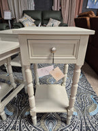 Table d'appoint Lincoln à 1 tiroir en gris
