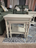Ensemble de 2 tables gigognes Lincoln en gris
