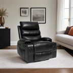 Fauteuil inclinable électrique de 21 pouces de large pour personnes âgées, massage lombaire à 8 points, chauffage, télécommande, poches latérales, porte-gobelets