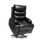 Fauteuil inclinable électrique de 21 pouces de large pour personnes âgées, massage lombaire à 8 points, chauffage, télécommande, poches latérales, porte-gobelets