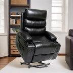 Fauteuil inclinable électrique de 21 pouces de large pour personnes âgées, massage lombaire à 8 points, chauffage, télécommande, poches latérales, porte-gobelets