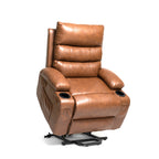 Fauteuil inclinable électrique de 21 pouces de large pour personnes âgées, massage lombaire à 8 points, chauffage, télécommande, poches latérales, porte-gobelets