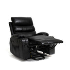 Fauteuil inclinable électrique 21 W, grand format, massage par vibrations à 8 points et chauffage lombaire, télécommande, poches latérales, porte-gobelets