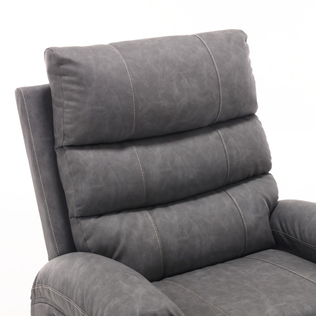 Fauteuil inclinable électrique 21 W, grand format, massage par vibrations à 8 points et chauffage lombaire, télécommande, poches latérales, porte-gobelets