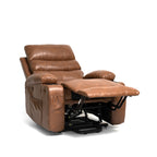 Fauteuil inclinable électrique 21 W, grand format, massage par vibrations à 8 points et chauffage lombaire, télécommande, poches latérales, porte-gobelets