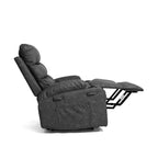 Fauteuil inclinable électrique 21 W, grand format, massage par vibrations à 8 points et chauffage lombaire, télécommande, poches latérales, porte-gobelets
