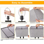 Ensemble de 22 lampes de table USB grises à commande tactile