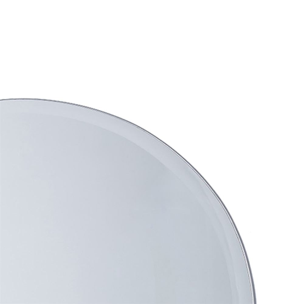 Miroir de salle de bain rond sans cadre de 22 po - Verre miroir - 22 po