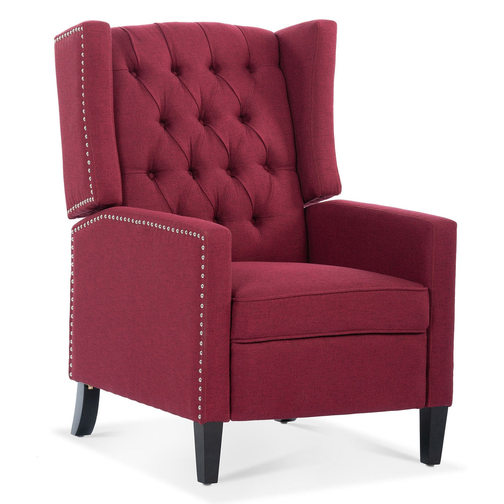 Fauteuil inclinable manuel en tissu large de 27,16 pouces