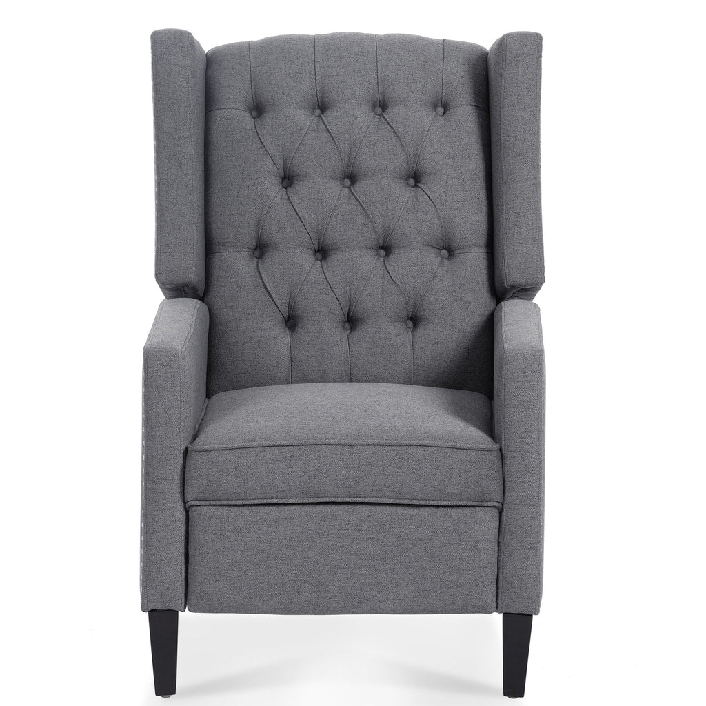 Fauteuil inclinable manuel en tissu large de 27,16 pouces