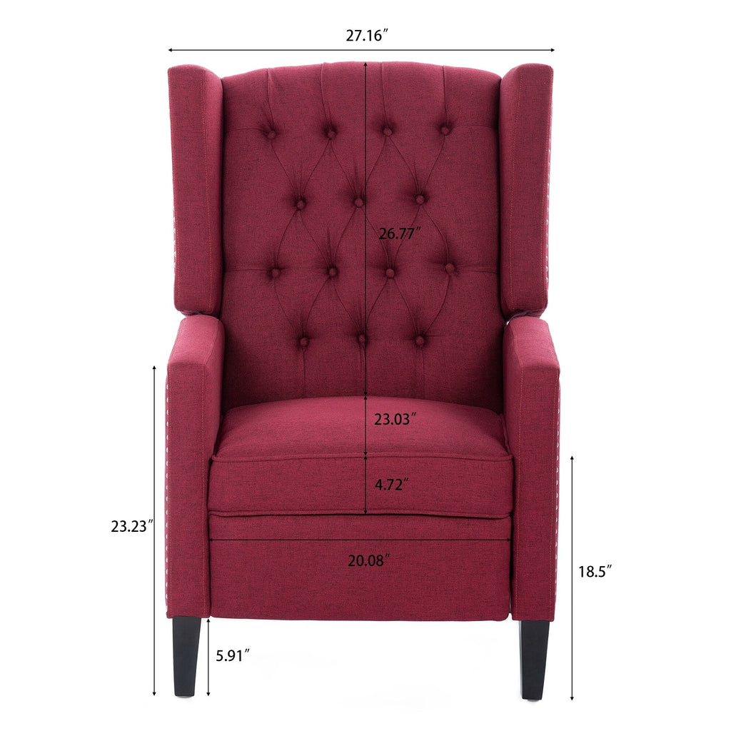 Fauteuil inclinable manuel large de 27,16 pouces