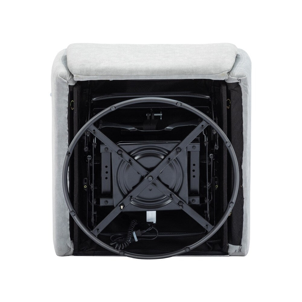 Fauteuil inclinable électrique pivotant à 270 degrés avec support de téléphone