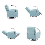 Fauteuil inclinable électrique pivotant à 270 degrés avec support de téléphone