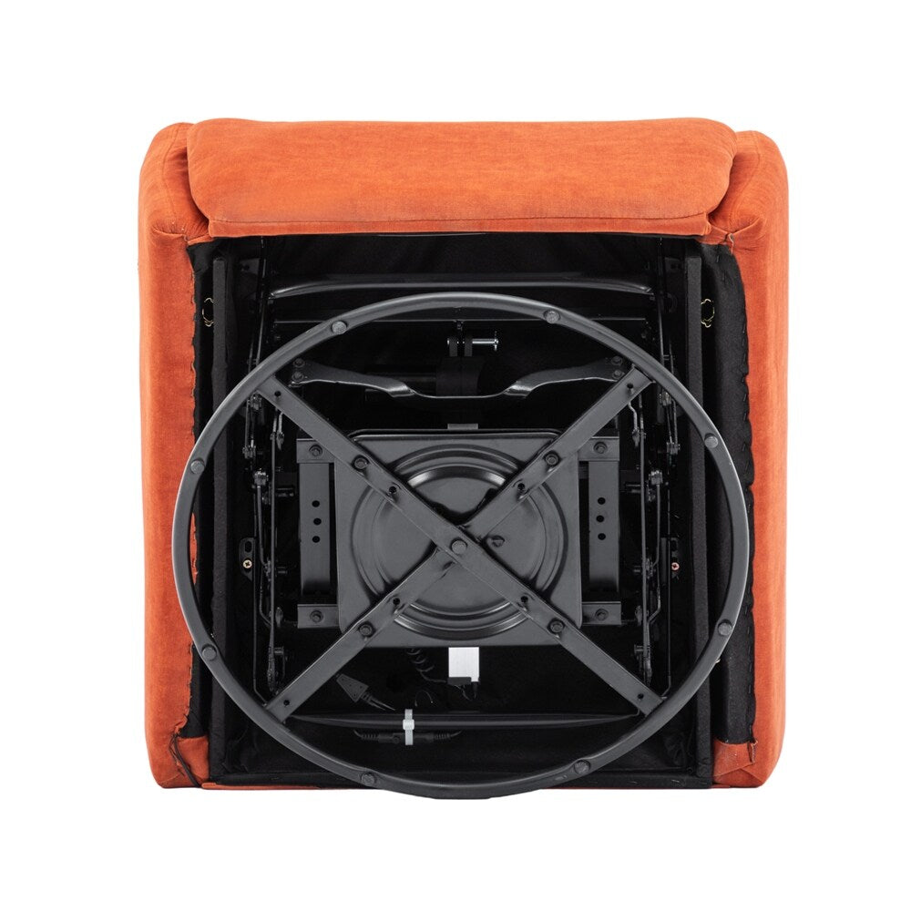 Fauteuil inclinable électrique pivotant à 270 degrés avec support de téléphone