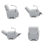 Fauteuil inclinable électrique pivotant à 270 degrés avec support de téléphone