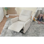 Fauteuil inclinable pivotant à 270° pour adultes, fauteuil inclinable pivotant à bascule, petit fauteuil inclinable électrique