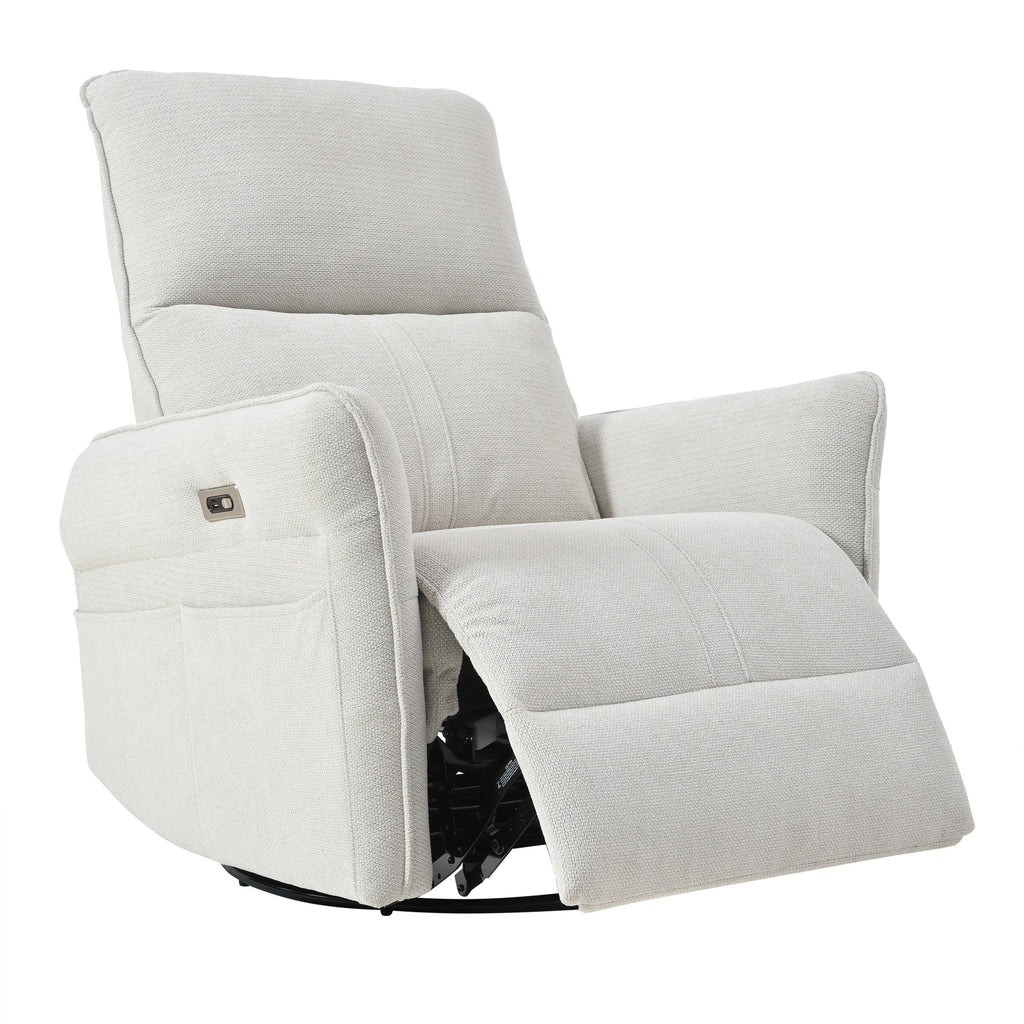 Fauteuil inclinable pivotant à 270° pour adultes, fauteuil inclinable pivotant à bascule, petit fauteuil inclinable électrique