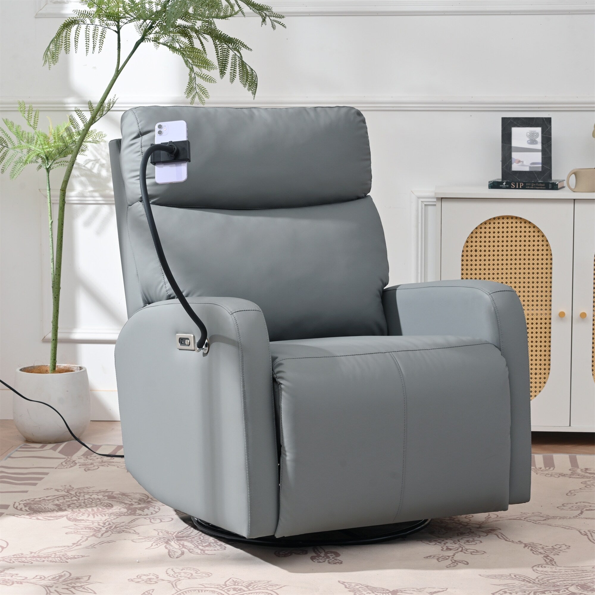 Fauteuil inclinable à bascule pivotant à 270°