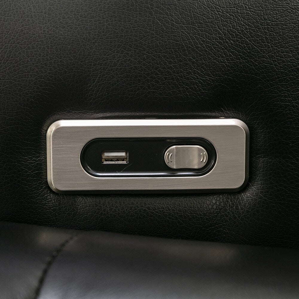 Fauteuil inclinable électrique pivotant à 270°, fauteuil multimédia avec multi-plateau et rangement