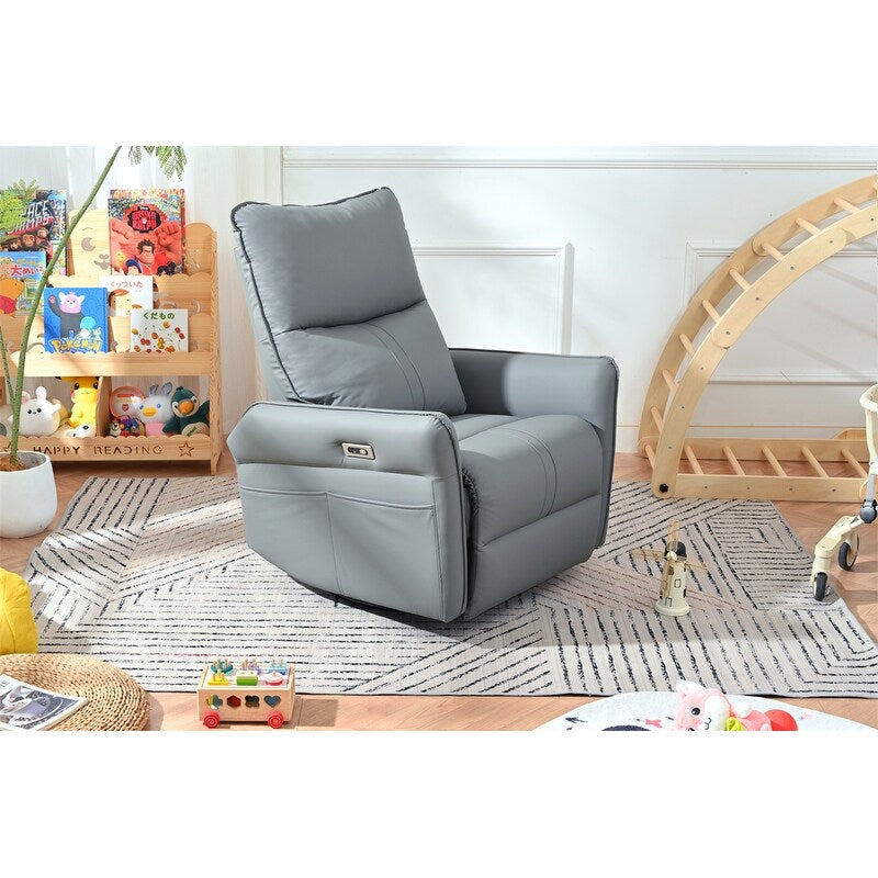 Fauteuil inclinable électrique pivotant à 270° avec ports USB