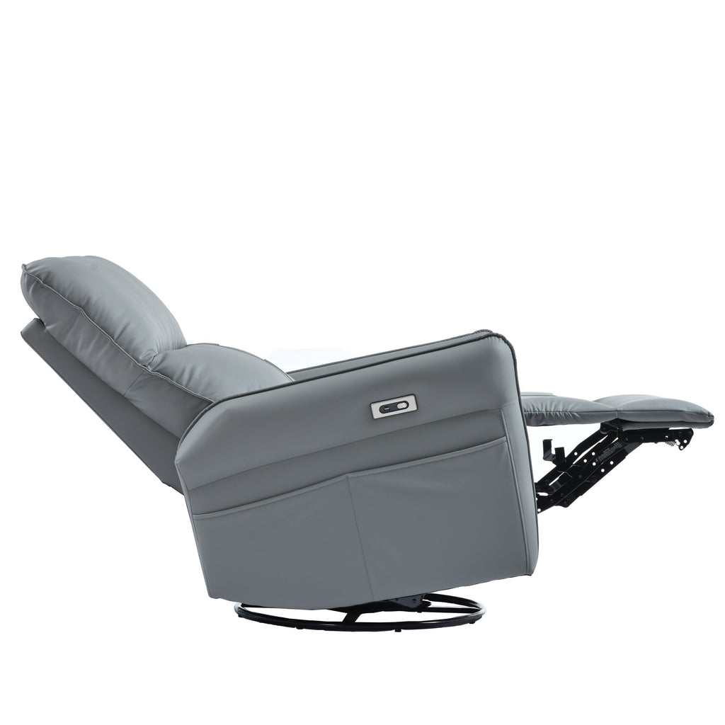 Fauteuil inclinable électrique pivotant à 270° avec ports USB