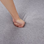 Canapé-lit réglable en forme de L en tissu de 28,35 pouces avec méridienne et poches pour accoudoirs