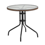 Ensemble table et chaises d'extérieur 3 pièces - 28,75 L x 28,75 P x 28 H