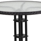 Ensemble table et chaises d'extérieur 3 pièces - 28,75 L x 28,75 P x 28 H