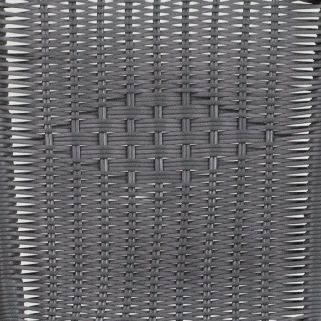 Ensemble de salle à manger de patio 3 pièces en métal et rotin avec table carrée de 28 pouces - 28 L x 28 P x 28 H