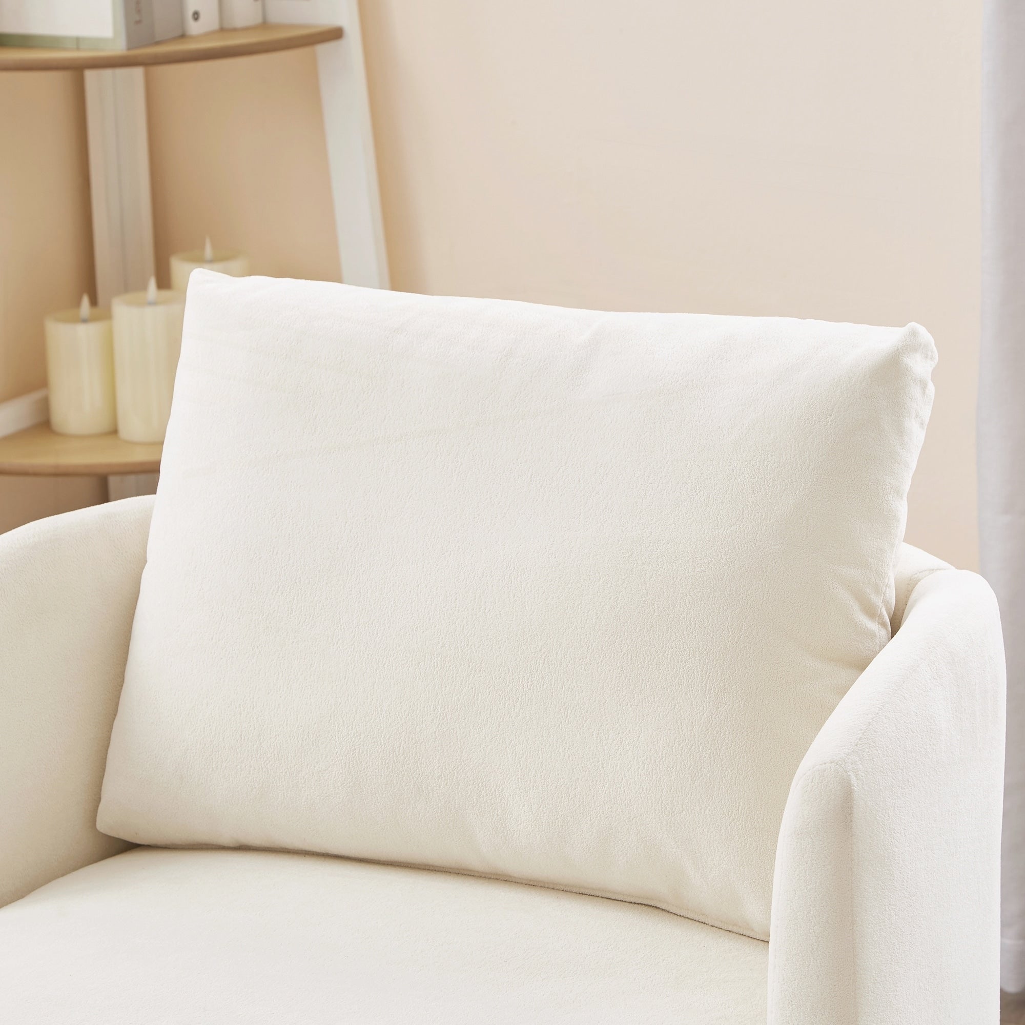 Fauteuil d'appoint en forme de tonneau de 29,9 pouces