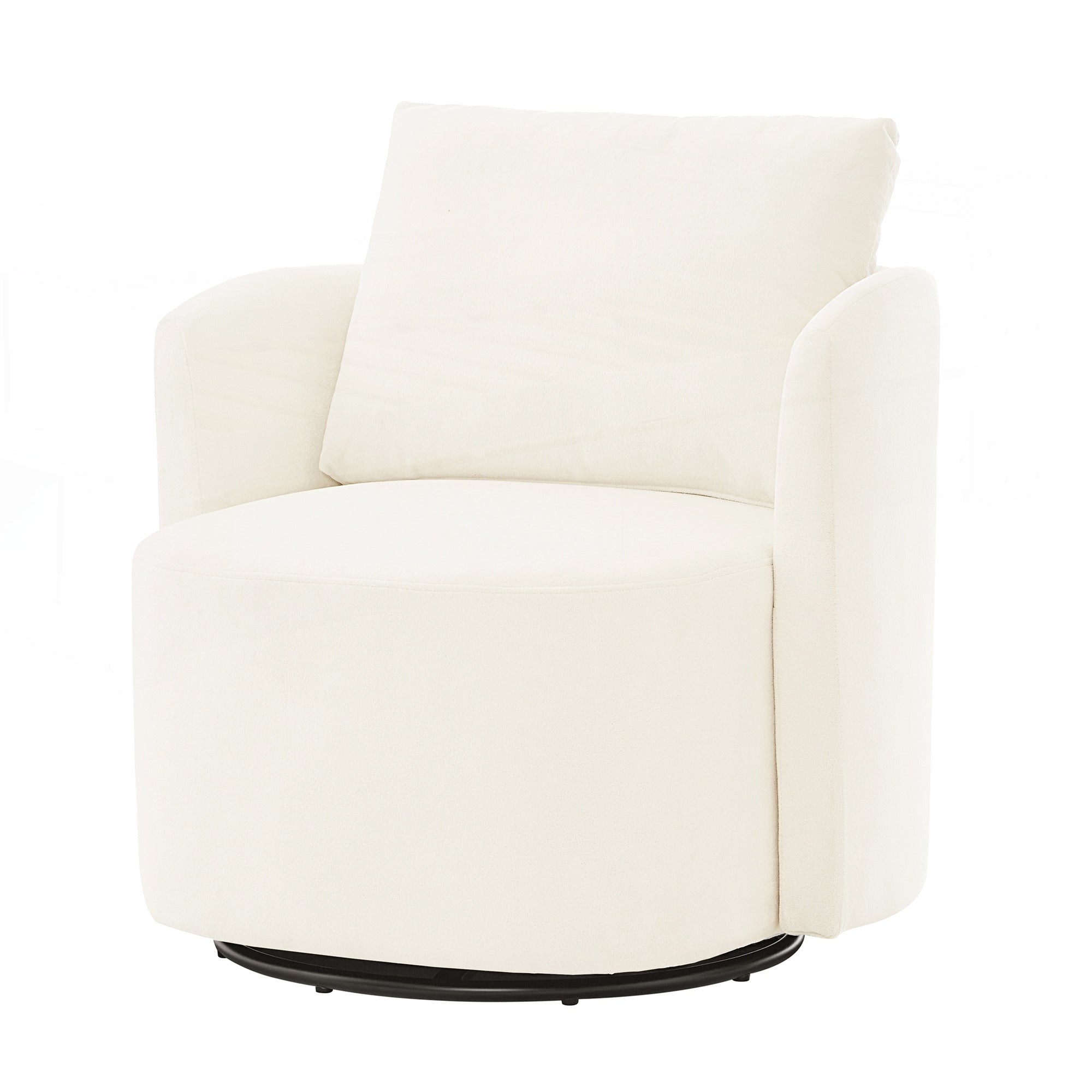 Fauteuil d'appoint en forme de tonneau de 29,9 pouces