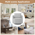 Fauteuil d'appoint en forme de tonneau de 29,9 pouces