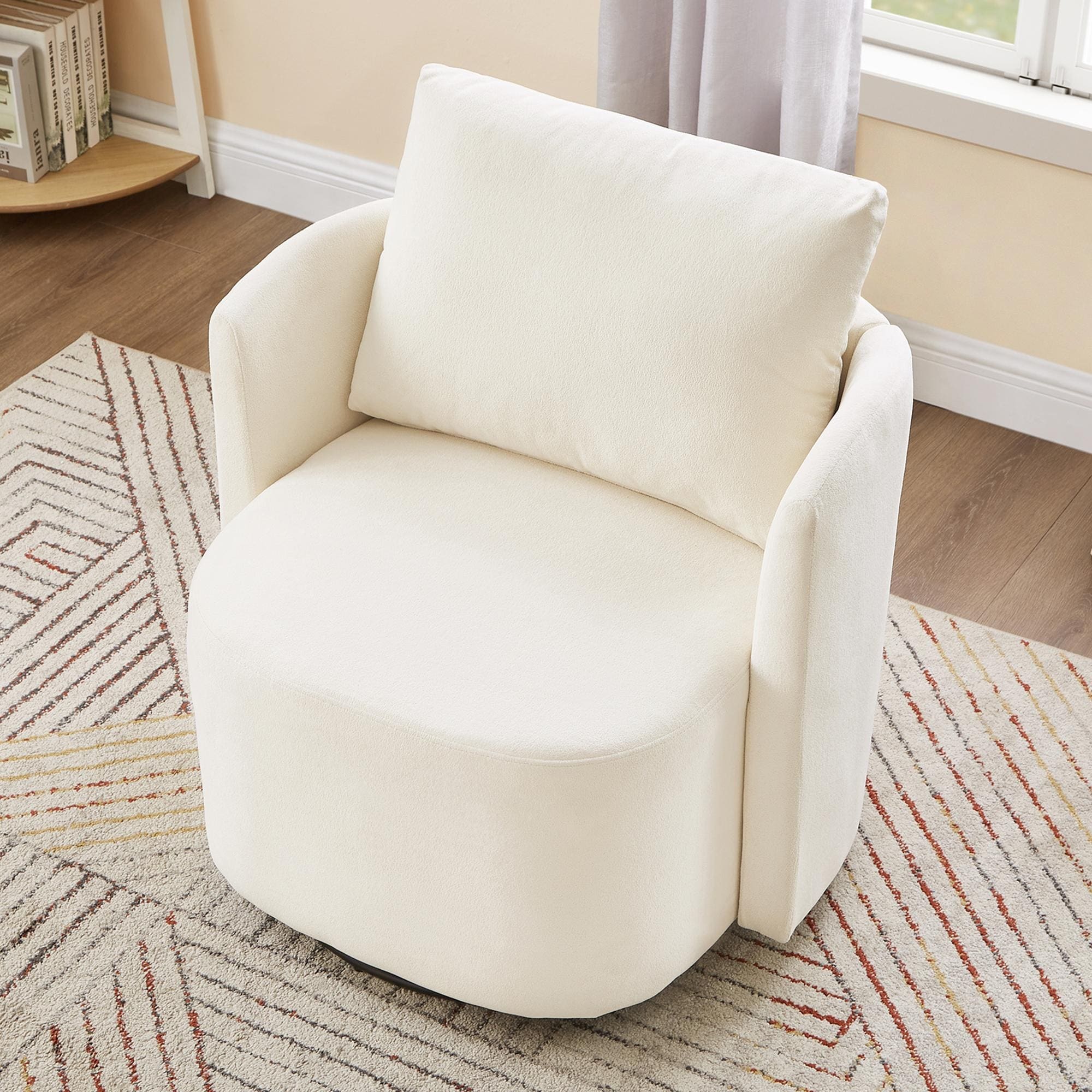 Fauteuil d'appoint en forme de tonneau de 29,9 pouces