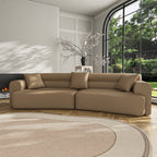 Canapé 3 à 5 places confortable et rembourré avec 3 coussins moelleux