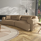 Canapé 3 à 5 places confortable et rembourré avec 3 coussins moelleux