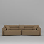 Canapé 3 à 5 places confortable et rembourré avec 3 coussins moelleux