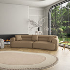 Canapé 3 à 5 places confortable et rembourré avec 3 coussins moelleux