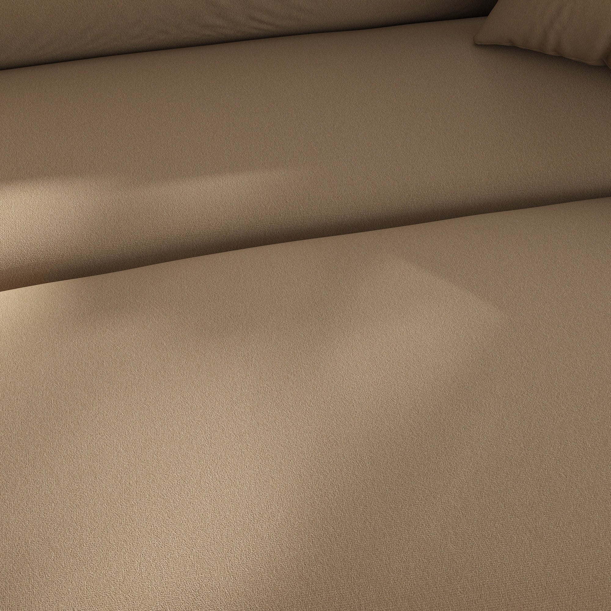 Canapé 3 à 5 places confortable et rembourré avec 3 coussins moelleux