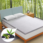 Surmatelas 3 pouces pour lit double, surmatelas en mousse à mémoire de forme gel pour un sommeil doux et rafraîchissant, soulage la pression