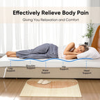 Matelas en mousse à mémoire de forme blanc de 3 pouces