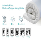 Matelas en mousse à mémoire de forme blanc de 3 pouces